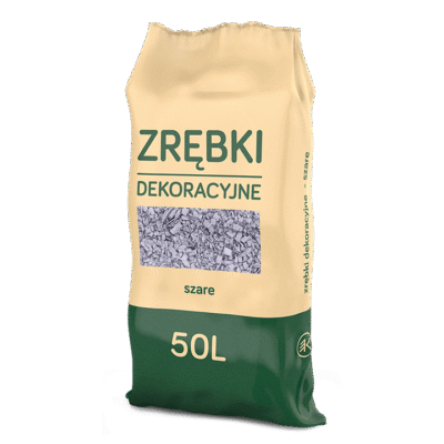 ZRĘBKI DEKORACYJNE szare / 50L / 42 szt.