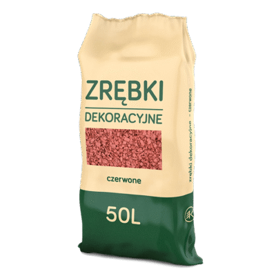 ZRĘBKI DEKORACYJNE czerwone / 50L / 42 szt.