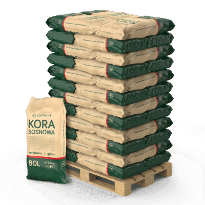 KORA SOSNOWA gruba 40-60 mm / 80L / 36 szt.